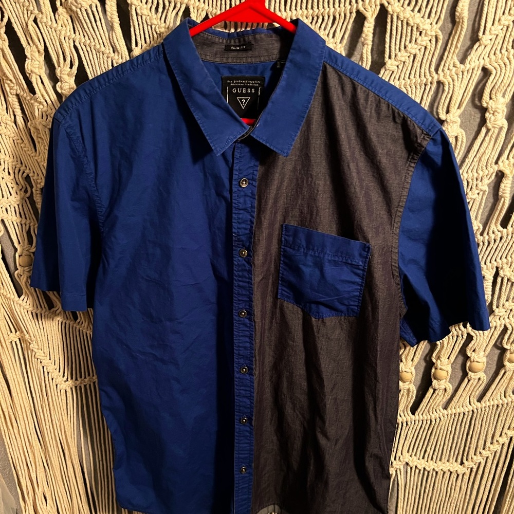 Guess Full Button Down Dress Shirt
